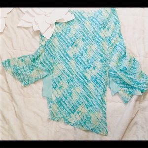 Lane Bryant Flirty Skirt Size 22/24 Blue Green